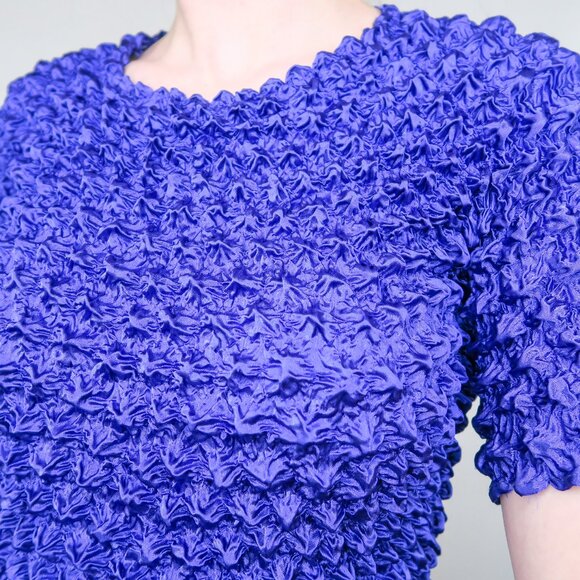 Vintage 90s Purple Bubble Popcorn Shirt - Picture 4 of 8